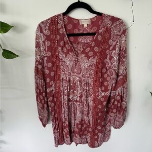 Altard State long sleeve paisley dress